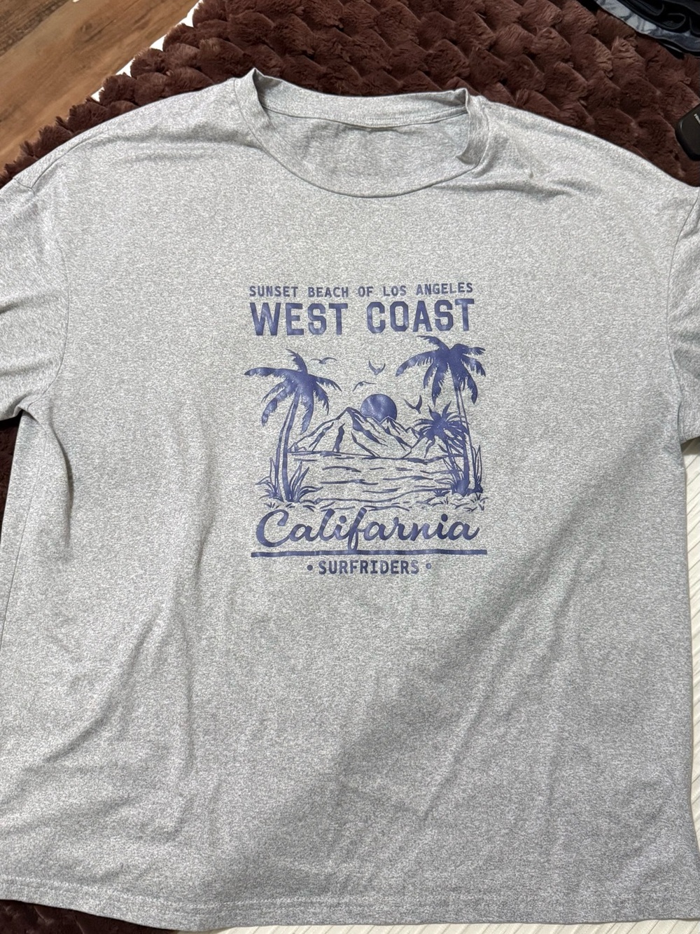 West Coast California Graphic Tee - Gray